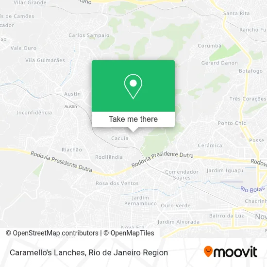 Caramello's Lanches map