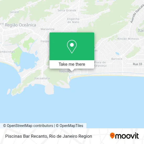 Piscinas Bar Recanto map