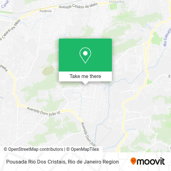Pousada Rio Dos Cristais map