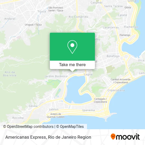 Americanas Express map