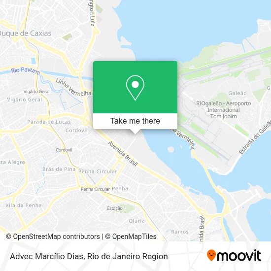 Advec Marcílio Dias map