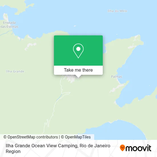 Ilha Grande Ocean View Camping map