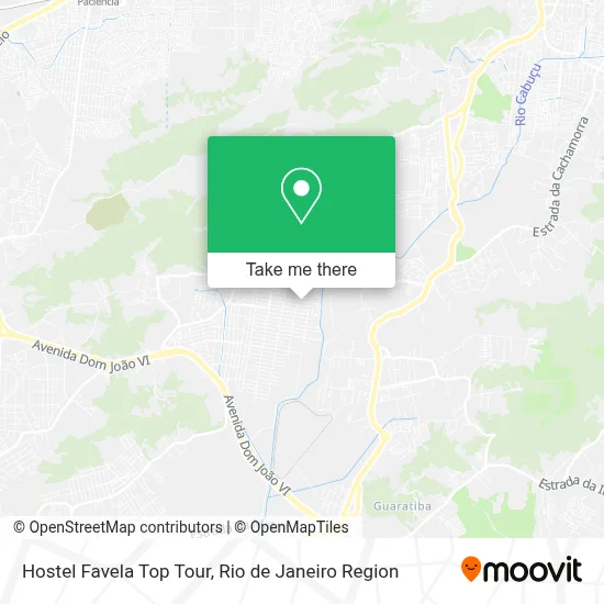 Hostel Favela Top Tour map