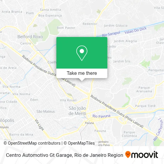 Centro Automotivo Gt Garage map