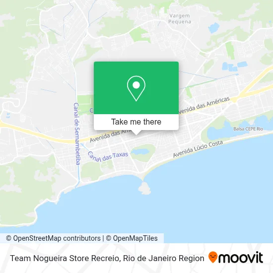 Team Nogueira Store Recreio map