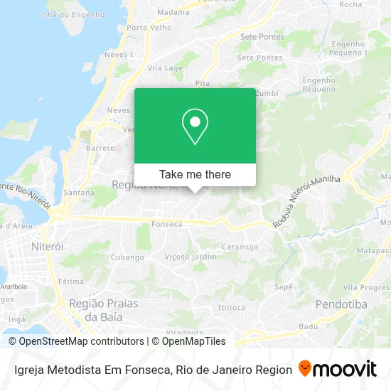 Igreja Metodista Em Fonseca map