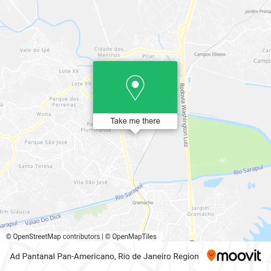 Ad Pantanal Pan-Americano map