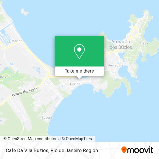 Cafe Da Vila Buzios map