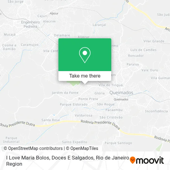 I Love Maria Bolos, Doces E Salgados map