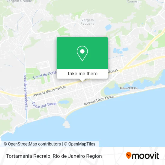 Tortamania Recreio map