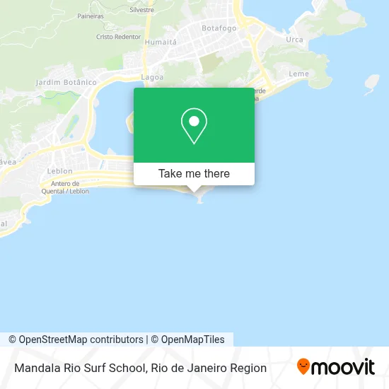 Mandala Rio Surf School map