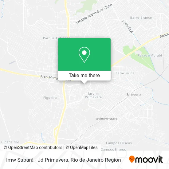 Imw Sabará - Jd Primavera map