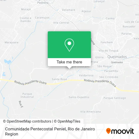 Comunidade Pentecostal Peniel map