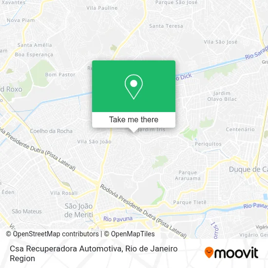 Csa Recuperadora Automotiva map