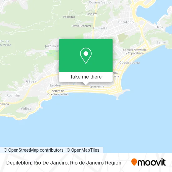 Depileblon, Rio De Janeiro map