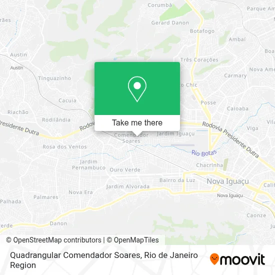 Quadrangular Comendador Soares map