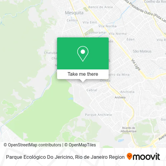 Parque Ecológico Do Jericino map