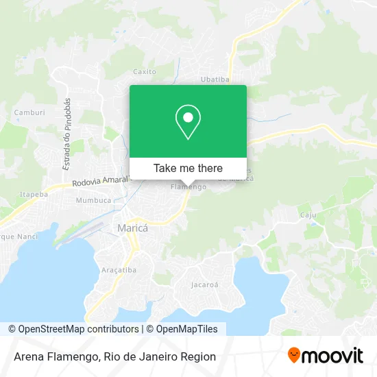 Arena Flamengo map