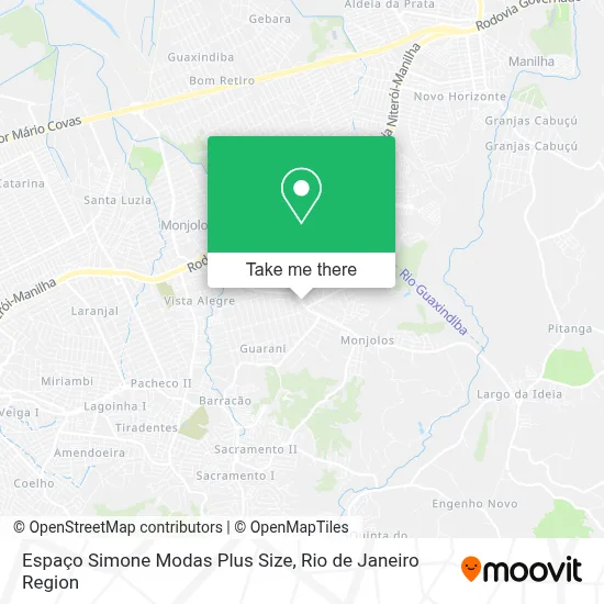 Espaço Simone Modas Plus Size map