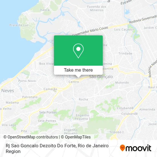 Rj Sao Goncalo Dezoito Do Forte map