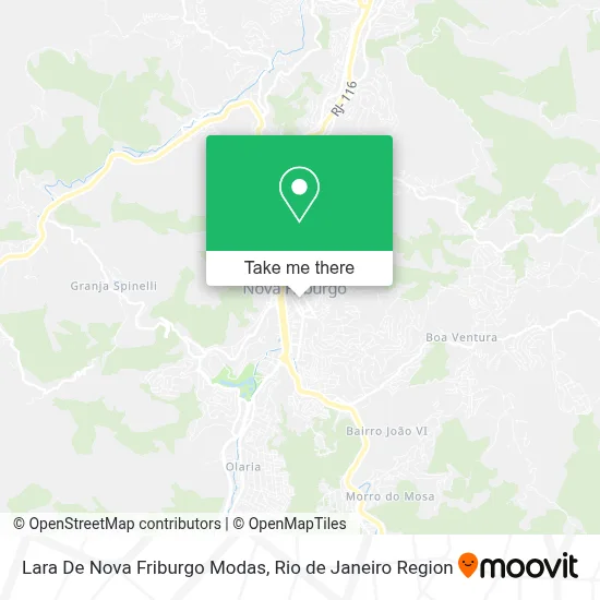 Lara De Nova Friburgo Modas map