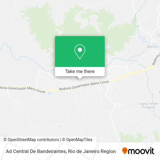 Ad Central De Bandeirantes map