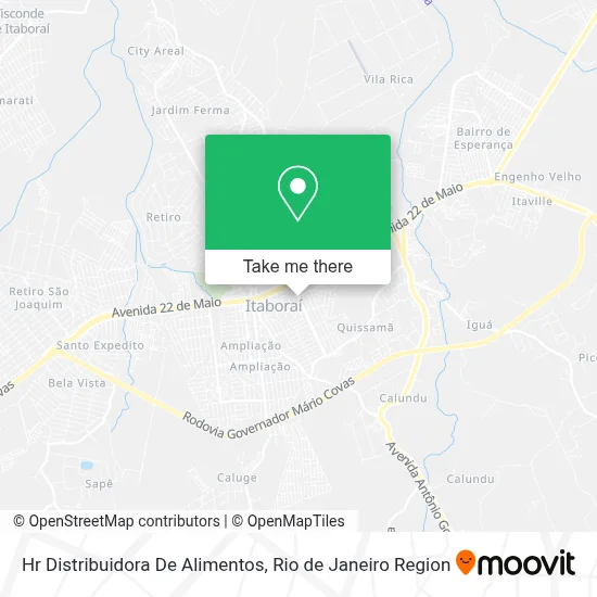 Hr Distribuidora De Alimentos map