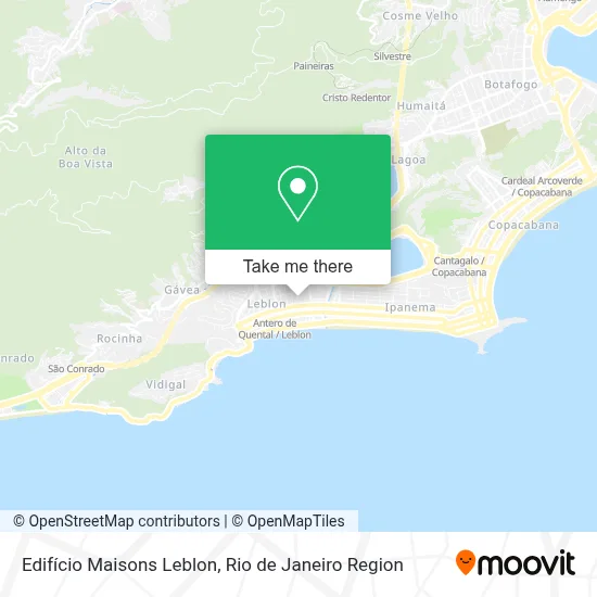 Edifício Maisons Leblon map