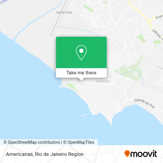 Americanas map