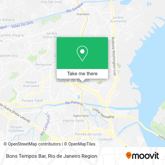 Bons Tempos Bar map