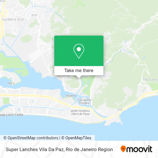 Super Lanches Vila Da Paz map