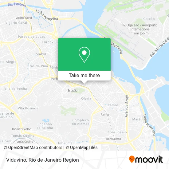 Vidavino map