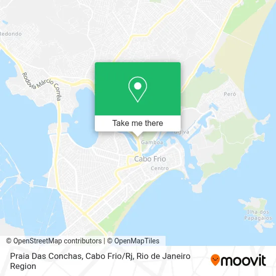 Praia Das Conchas, Cabo Frio / Rj map
