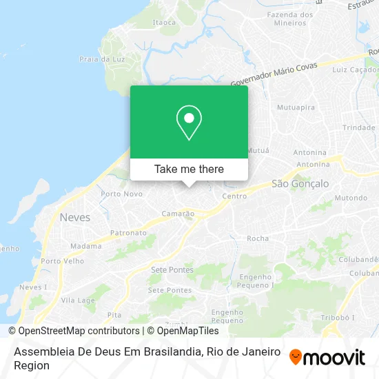 Assembleia De Deus Em Brasilandia map