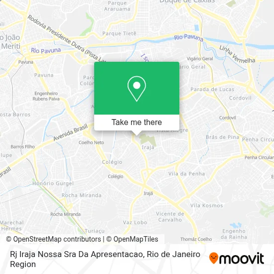Rj Iraja Nossa Sra Da Apresentacao map