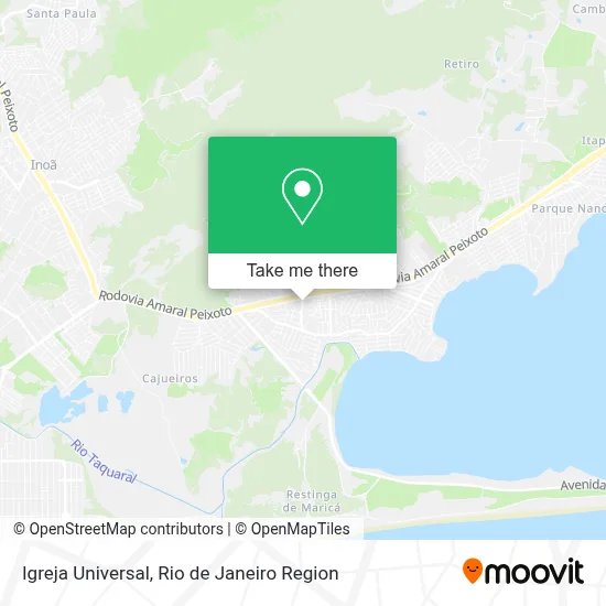 Igreja Universal map