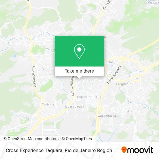 Cross Experience Taquara map