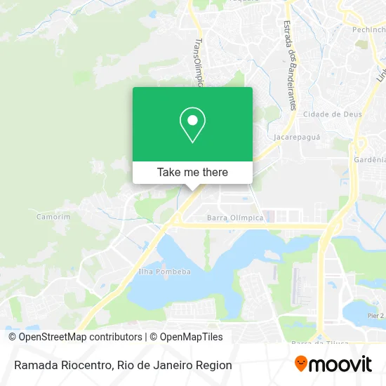 Ramada Riocentro map