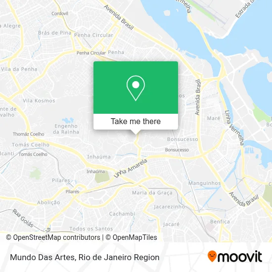 Mundo Das Artes map