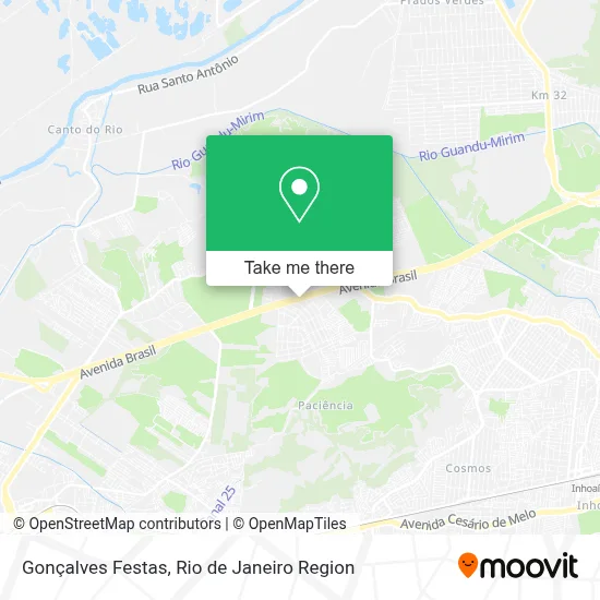 Gonçalves Festas map
