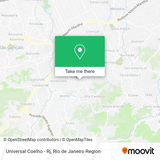Universal Coelho - Rj map