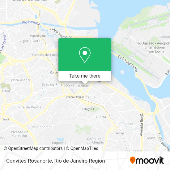 Convites Rosanorte map