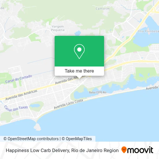 Happiness Low Carb Delivery map