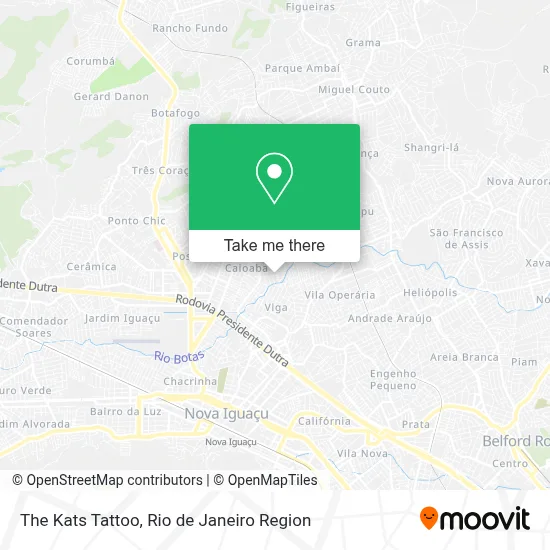 The Kats Tattoo map