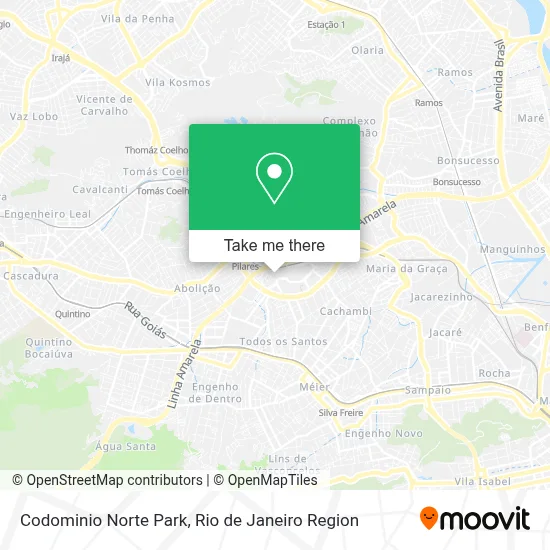Codominio Norte Park map