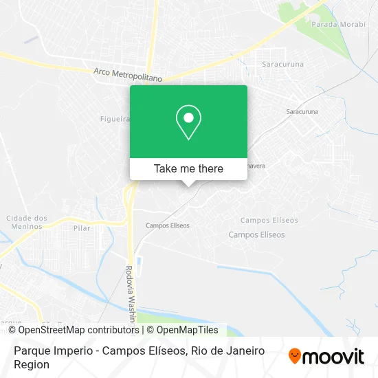 Parque Imperio - Campos Elíseos map
