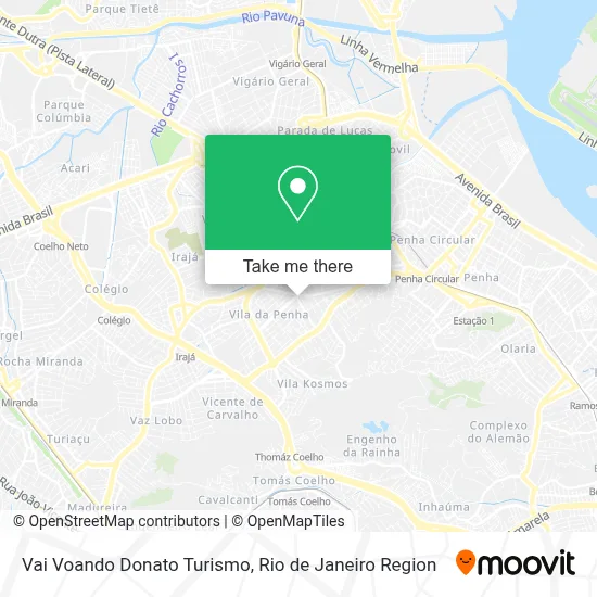 Vai Voando Donato Turismo map