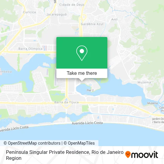 Península Singular Private Residence map