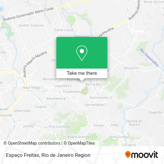 Espaço Freitas map