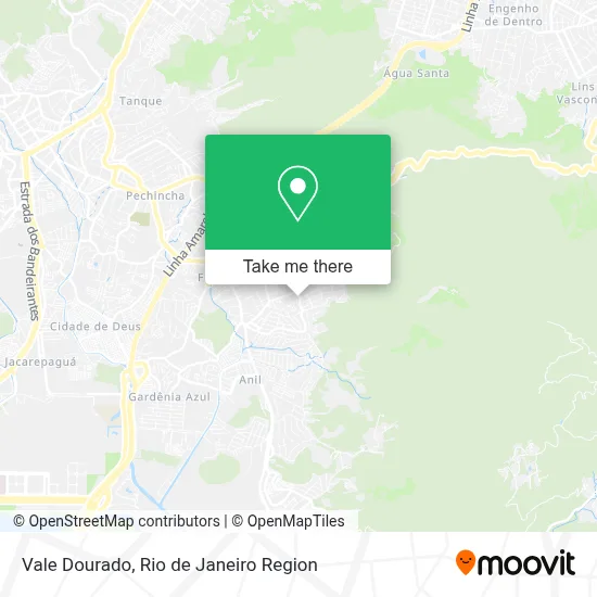 Vale Dourado map